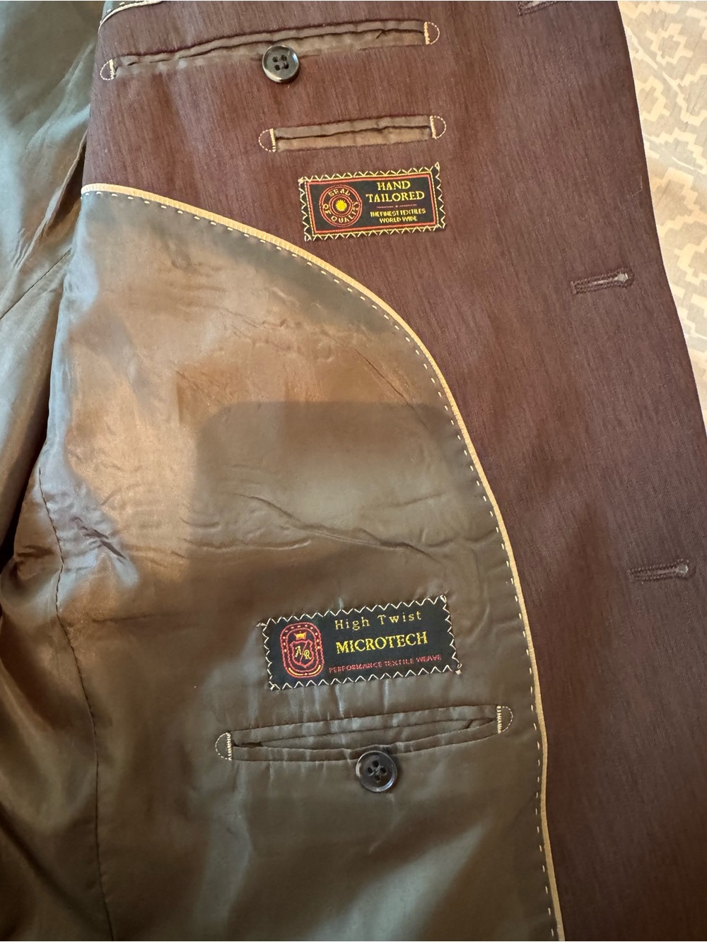 Marciani Couture
Chocolate Brown Men's Blazer -
Model RS3 - Size 44 chest - Picture 7 of 16